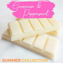 Load image into Gallery viewer, Geranium And Peppermint Snap Bar Wax Melts
