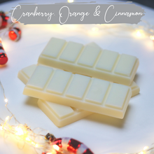 Load image into Gallery viewer, Cranberry, Orange &amp; Cinnamon Snap Bar Wax Melts
